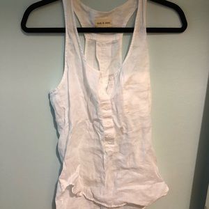 Cloth & Stone white linen shirt